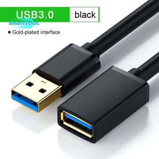 Utzn&gt; สายเคเบิลต่อขยาย USB3.0 สําหรับ Smart TV PS4 Xbox One SSD ตัวผู้ เป็นตัวเมีย Mini USB3.0