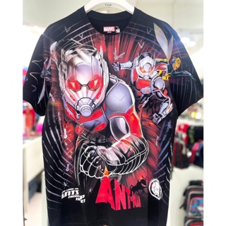 SO.BEST เสื้อยืด Marvel ANTMAN OVP เสื้อฟอกเฟดตะเข็บเรียบ สกรีนหน้า-หลัง ลิขสิทธิ์แท้ มาร์เวล