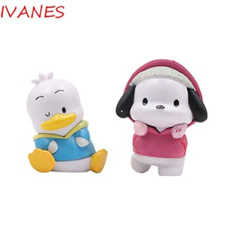 Ivanes โมเดลฟิกเกอร์อนิเมะ Kawaii Gashapon ของขวัญคริสต์มาส ของเล่นสําหรับเด็ก