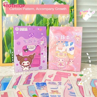 ใหม่น่ารัก Sanrio สติกเกอร์เกม Quiet Book สนุก DIY อะนิเมะสาวของขวัญของเล่นเด็ก Kuromi Melody Handmade DIY Quiet Book [ด้านบน]