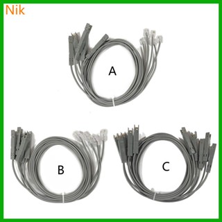 110 ทดสอบ สําหรับ Head to Alligator Clip RJ11 RJ45 ทดสอบด้วยเสียง สายทดสอบตะกั่ว สําหรับ 110 โมดูลเสียงโทรศัพท์ Telecom