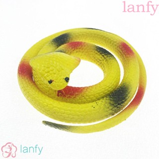 Lanfy งูของเล่น ตลก ของขวัญ ตลก ของเล่นเด็ก สมจริง งูฮาโลวีน สวน พร็อพ งู โมเดล ของเล่น