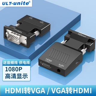 อะแดปเตอร์แปลง Hdmi เป็น vga พอร์ตตัวเมีย HD พร้อมเสียง สําหรับโปรเจคเตอร์ หน้าจอทีวี