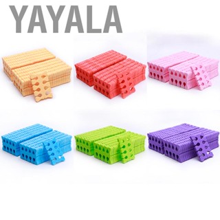 Yayala 100pcs Sponge Toe Separator Soft Nail Art Finger Divider Spacer Manicure Pedicure Tool