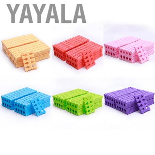 Yayala 100pcs Sponge Toe Separator Soft Nail Art Finger Divider Spacer Manicure Pedicure Tool