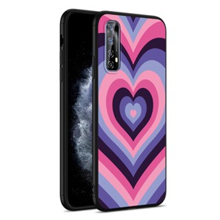 เคสโทรศัพท์ซิลิโคน TPU แบบนิ่ม ลายหัวใจ กันกระแทก สําหรับ Realme 8 Pro Realme 7 4G 5G 7 Pro 7i C17