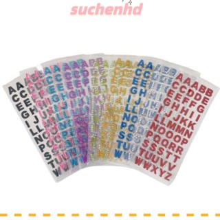 Suchenhd สติกเกอร์ตัวอักษร อะคริลิค หลากสี สติกเกอร์ตกแต่ง DIY