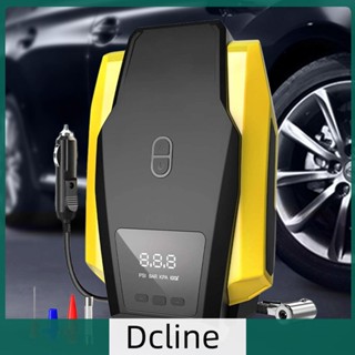 [Dcline.th] เครื่องปั๊มลมยางรถยนต์ 12V 120W สําหรับรถมอเตอร์ไซด์