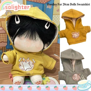 Solighter เสื้อกันหนาว มีฮู้ด แฮนด์เมด สําหรับตุ๊กตา 1/12BJD 20 ซม.