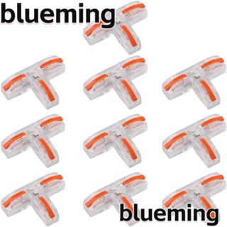 Blueming2 บล็อกขั้วต่อสายไฟ 3 สาย ชนิด T AWG 28-12 AWG 10 ชิ้น