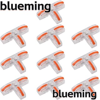 Blueming2 บล็อกขั้วต่อสายไฟ 3 สาย ชนิด T AWG 28-12 AWG 10 ชิ้น