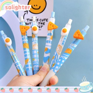 Solighter ปากกาเจล พร้อมคลิปหนีบ สําหรับเขียนชีส 6 ชิ้น ต่อชุด