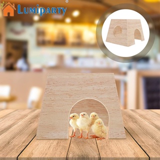 Lumiparty บ้านไม้ อเนกประสงค์ สําหรับสัตว์เลี้ยง ไก่ หนูแฮมสเตอร์ ชินชิล่า หมีสีทอง