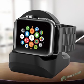 ✪Saycool✫【คุณภาพสูง】แท่นชาร์จซิลิโคน กันลื่น สําหรับ Apple Watch Serie 1 2 3 4 5 6 SE iWatch