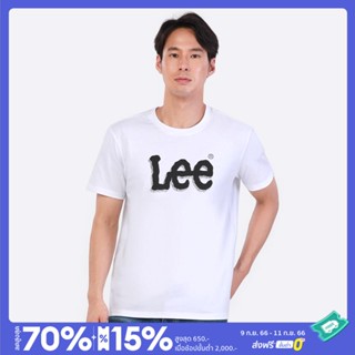 เสื้อเลือกตั้ง LEE เสื้อยืดแขนสั้นผู้ชาย ทรง REGULAR รุ่น LE S523MTSSF07 สีขาว