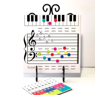 【Free Goods Store】1 Set Music Staff Board ic Erasable Paper