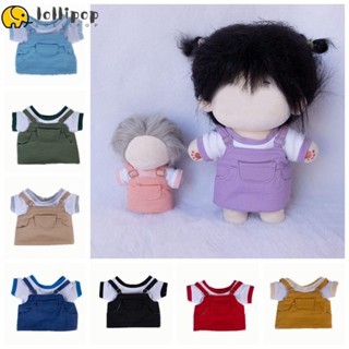 Lollipo1 ชุดเสื้อผ้าตุ๊กตา กระโปรงยีน ลายการ์ตูน หลากสี 20 ซม. DIY