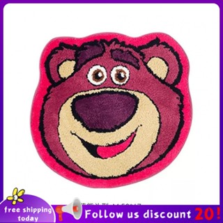 Se7ven✨Plush floor mat cartoon carpet Strawberry bear bathroom non-slip carpet Zoobies Disney bedroom carpet Snoopy carpet Winnie the Pooh carpet