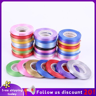 Se7ven✨Decorative ribbon 5/10m plastic ribbon balloon ribbon birthday party wedding tie balloon candy box gift packagia Playing decoration wholese