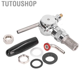 Tutoushop Beer Keg Tap Stainless Steel Spheroidal Rate Control Faucet