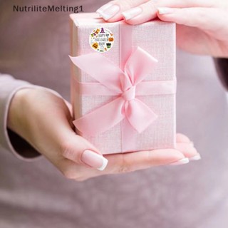 [NutriliteMelting1] สติกเกอร์ฉลาก ลายฮาโลวีนน่ารัก 500 ชิ้น ต่อม้วน สําหรับตกแต่ง