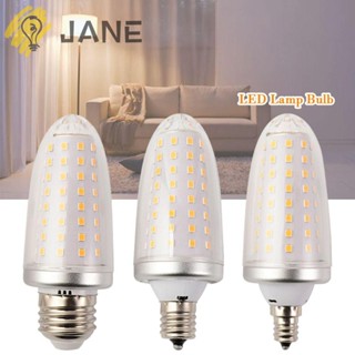 Jane หลอดไฟ Led E12 E17 E26 220V อะลูมิเนียม 10.9W สีขาว อบอุ่น สําหรับตกแต่งบ้าน