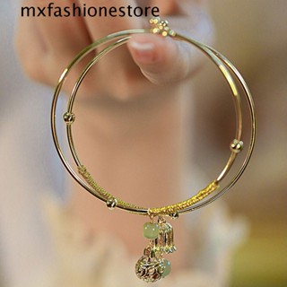 Mxfashione สร้อยข้อมือหยก ผู้หญิง นางฟ้า เรียบง่าย หวาน น่ารัก ย้อนยุค วินเทจ แฟชั่น เครื่องประดับ