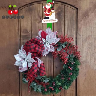 Nicesi ตะขอแขวนพวงหรีด ลาย Navidad Natal Over Door สําหรับตกแต่งบ้าน คริสต์มาส 3 ชิ้น