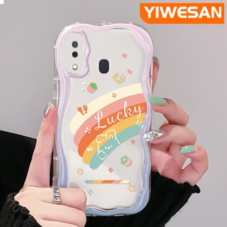 เคสโทรศัพท์มือถือ ซิลิโคนใส กันกระแทก ลายการ์ตูนสายรุ้ง สําหรับ Samsung galaxy A30 A20 A31 A32 M10s