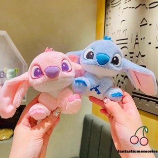 พวงกุญแจ จี้การ์ตูน Disney Ilaveros Lilo Stitches Pink Angel เหมาะกับของขวัญคริสต์มาส สําหรับตกแต่งกระเป๋าถือ