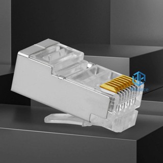 หัวปลั๊กเชื่อมต่อเครือข่ายอีเธอร์เน็ต RJ45 CAT6 UTP 8P8C 100 ชิ้น [Missece.th]