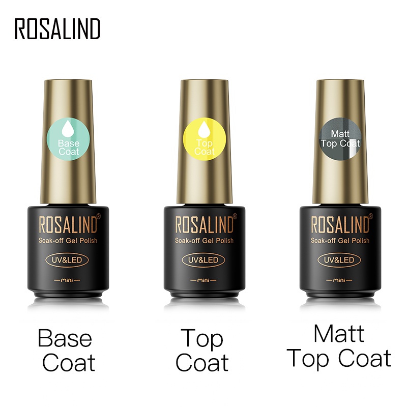 Rosalind Base Top Coat Matt Top Coat Gel Nail Polish All Function Gel Polish For Nail Care