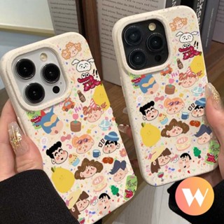 เคสโทรศัพท์มือถือ แบบนิ่ม ลายการ์ตูนชินจังน่ารัก ย่อยสลายได้ เป็นมิตรกับสิ่งแวดล้อม สําหรับ IPhone 11 15 14 13 12 Pro MAX 7 6 6S 8 15 Plus XR X 7Plus XS MAX SE 2020