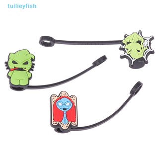 【tuilieyfish】จุกซิลิโคนปิดหลอดดูดน้ํา กันฝุ่น ใช้ซ้ําได้ ของขวัญฮาโลวีน สําหรับตกแต่งบ้าน ปาร์ตี้【IH】