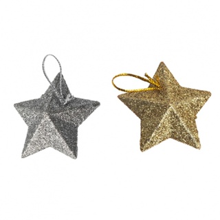 ⚡XMAS⚡Brand New Xmas Hang Decor Pendant Merry Christmas Tree Small Golden Star