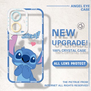 เคสโทรศัพท์มือถือแบบนิ่ม TPU ใส กันรอยกล้อง ลายการ์ตูน Stitch น่ารัก สําหรับ Realme 5 6 5i 5s 6i 6s 7 7i 7 Pro 8 8s 8i 9 9i 10 Pro+