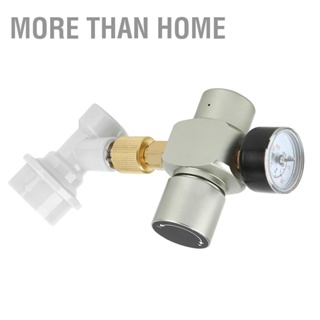 More than Home Homebrew เบียร์ CO2 เครื่องควบคุมแก๊สถอดขั้วต่อพลาสติก 0-60PSI