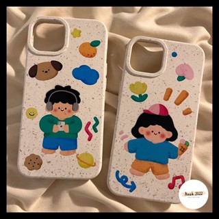 เคสโทรศัพท์มือถือ ลายการ์ตูนกราฟฟิตี้ ดอกไม้ ย่อยสลายได้ เป็นมิตรกับสิ่งแวดล้อม สําหรับ IPhone 11 14 13 15 12 Pro MAX 7plus XR 15 7 6 8 6S Plus X XS MAX SE 2020