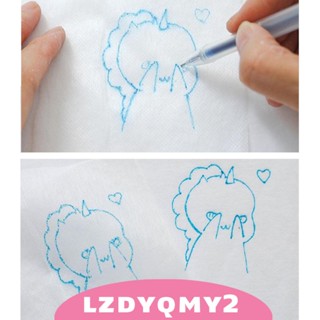 [Lzdyqmy2] ตัวกันโคลง ละลายน้ําได้ ซักง่าย สําหรับเย็บปักถักร้อย 5 แผ่น