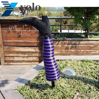 Yolo พร็อพขาแม่มดปลอม แบบโฟม ลายทาง สําหรับตกแต่งบ้าน วันฮาโลวีน