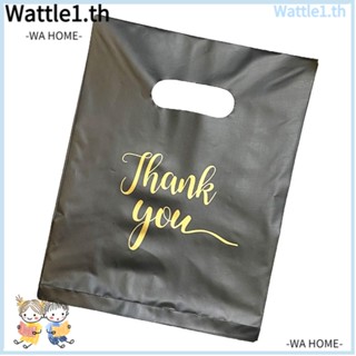 Wttle ถุงช้อปปิ้งพลาสติก ลาย Thank You แบบพกพา 12 นิ้ว x15.7 นิ้ว สําหรับธุรกิจ ขนาดเล็ก 7.8 นิ้ว x12 นิ้ว 100 ชิ้น