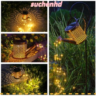 Suchenhd โคมไฟ LED พลังงานแสงอาทิตย์ กันน้ํา สําหรับตกแต่งสวน ลานสนามหญ้า