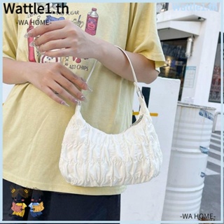 Wttle กระเป๋าสะพายไหล่ ทรงคลัทช์ สีพื้น เรียบง่าย สําหรับผู้หญิง