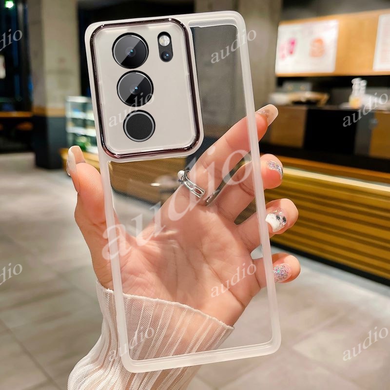 เคสโทรศัพท์มือถือ ซิลิโคนนิ่ม ใส กันรอยเลนส์กล้อง สําหรับ Vivo v29 Pro Lite V29Pro V29Lite V29e 5G 2