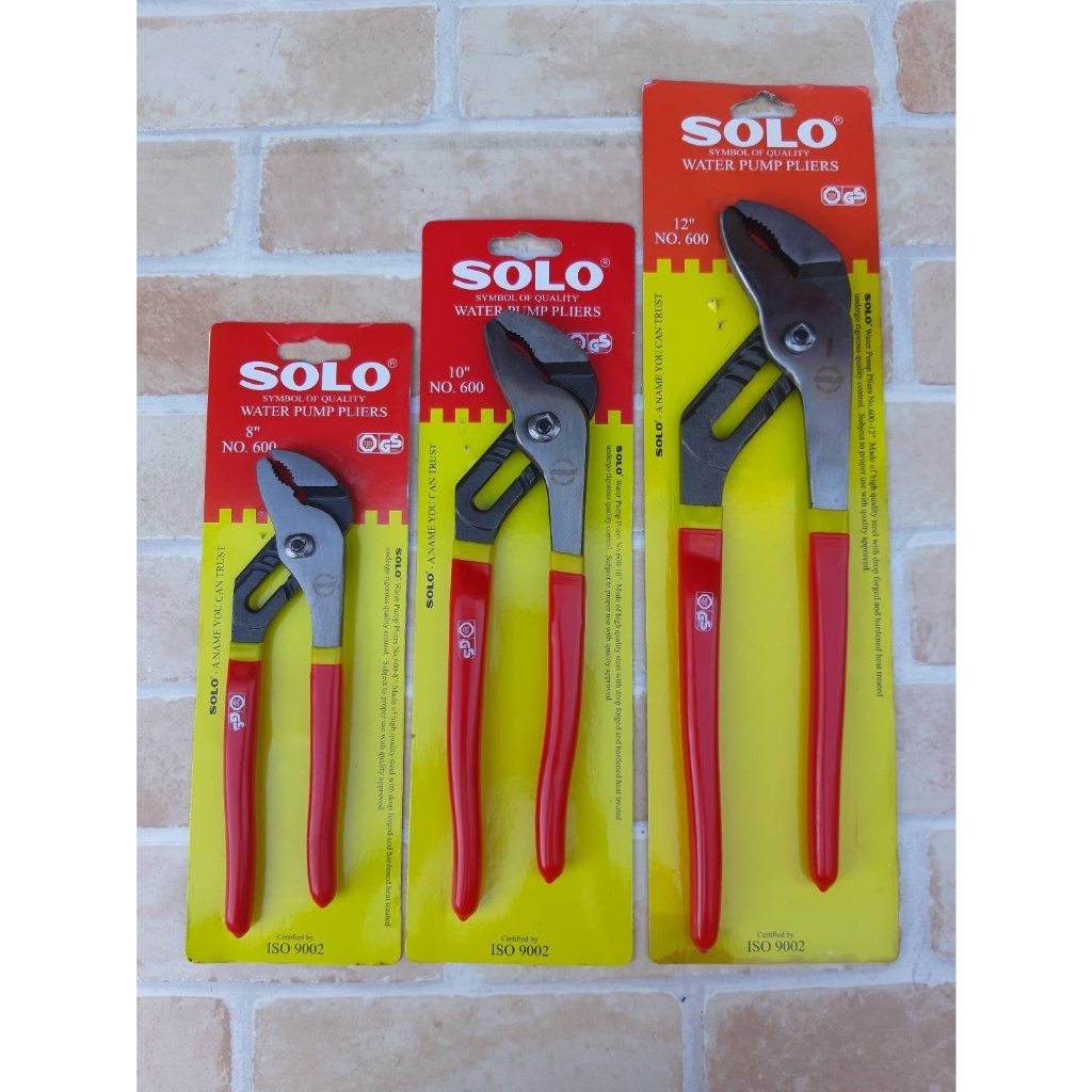 GP  พร้อมจัดส่ง  SOLO คีมคอม้า (คอเลื่อน) รุ่น 600 มี 3ขนาดให้เลือก (8" 10" 12")SS