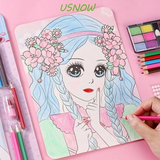 Usnow ชุดจานสีอายแชโดว์ ลิปสติก แฮนด์เมด DIY ของเล่นสําหรับเด็กอนุบาล