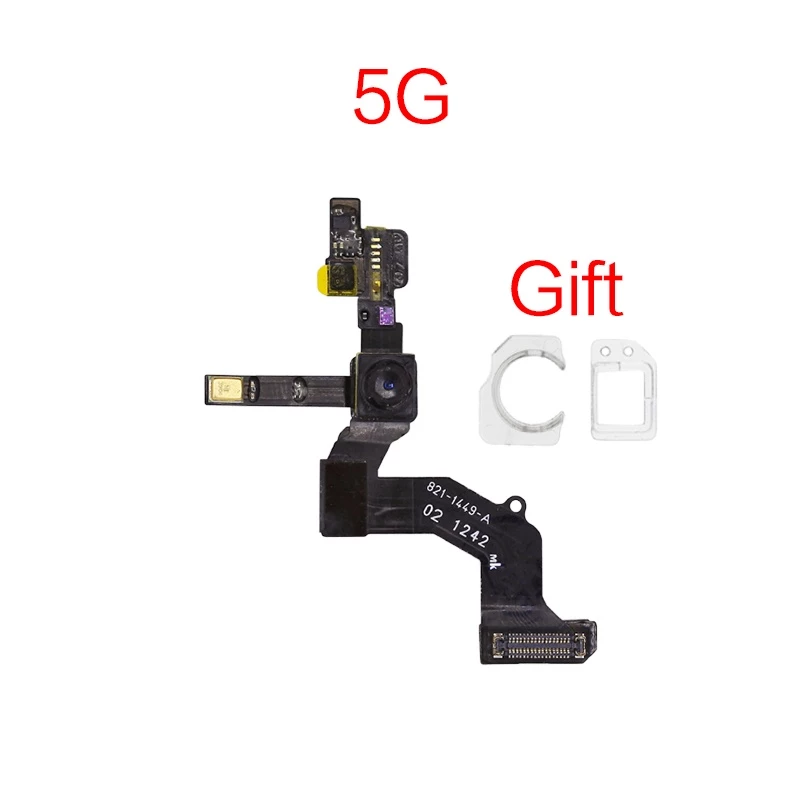 สายแพกล้องหน้า พร้อมแหวนพลาสติก สําหรับ iPhone 5 5S 6S 7 8 Plus X 1 ชิ้น thumbnail 3