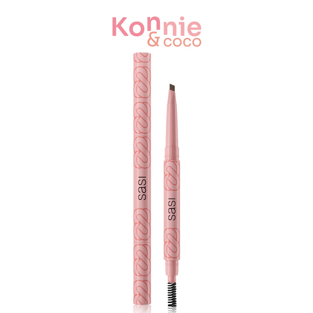 SASI Girls Can Auto Eyebrow Pencil 0.3g #01 Cool Ash ศศิ ดินสอเขียนคิ้วหัวตัดสามเหลี่ยม.