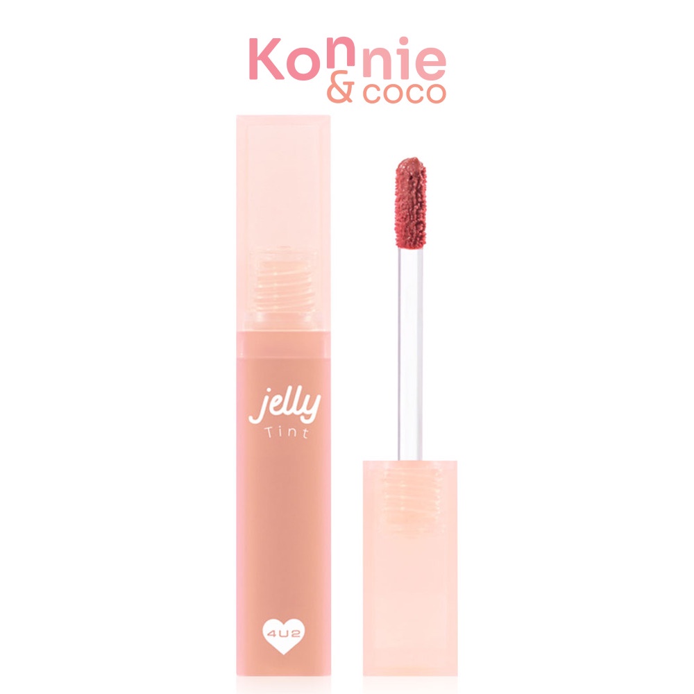 4U2 Jelly Tint 4g #02 Sweet Candy โฟร์ยูทู ลิปทินท์เนื้อเจลลี่.