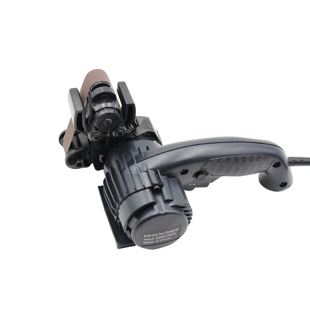 LIHUACHEN มีดไฟฟ้า Sharpener บดอัตโนมัติปรับสําหรับมีดทําครัวเครื่องมือ Sharpener เข็มขัดขัดฟรี